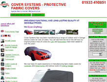 Tablet Screenshot of cover-systems.co.uk